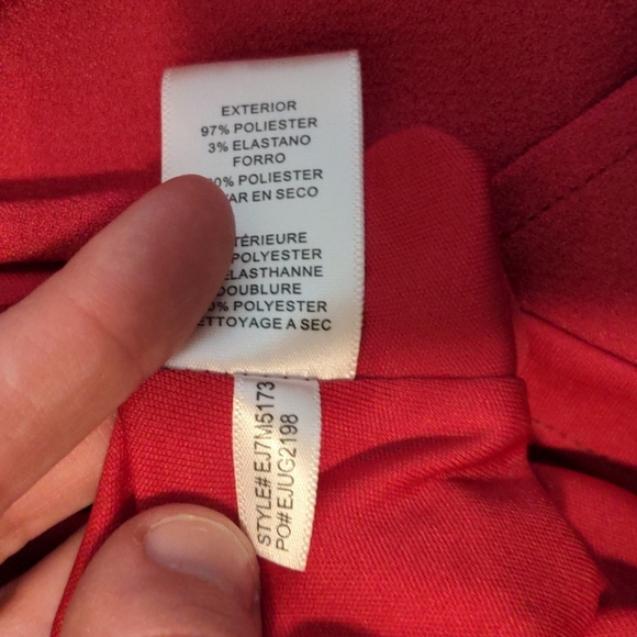 ELIZA J Stretch Ruffle Crepe Sheath Drop Waist Short Sleeve Dress Berry Barbie - Picture 14 of 15